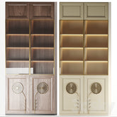 Trueliving 5 Door Corner Brown wardrobes Laminated Finish & PU Finish 8Ft *2Ft *9Ft -2438.4MM X 609MM X 2743.2MM)